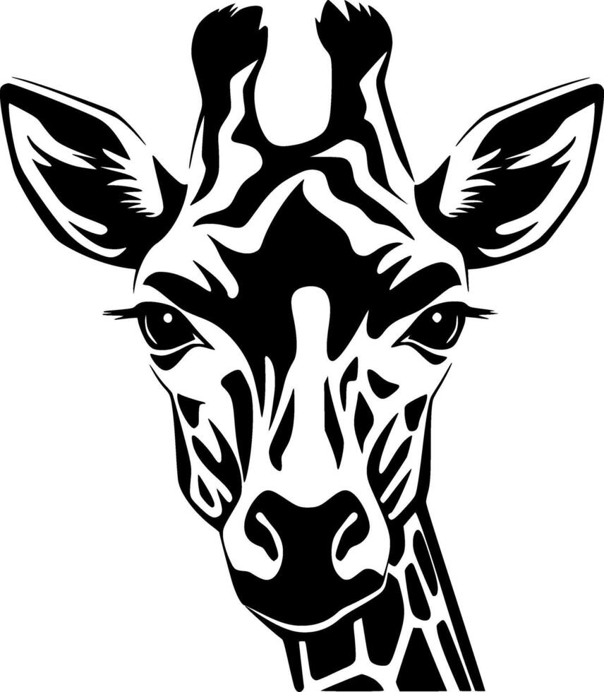 Giraffe, minimalistisch und einfach Silhouette - - Illustration vektor