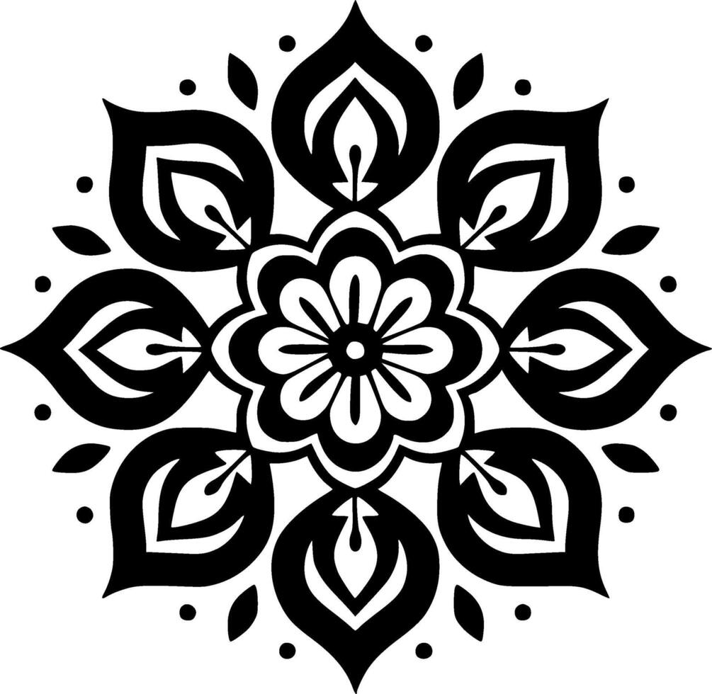 Mandala - - hoch Qualität Logo - - Illustration Ideal zum T-Shirt Grafik vektor