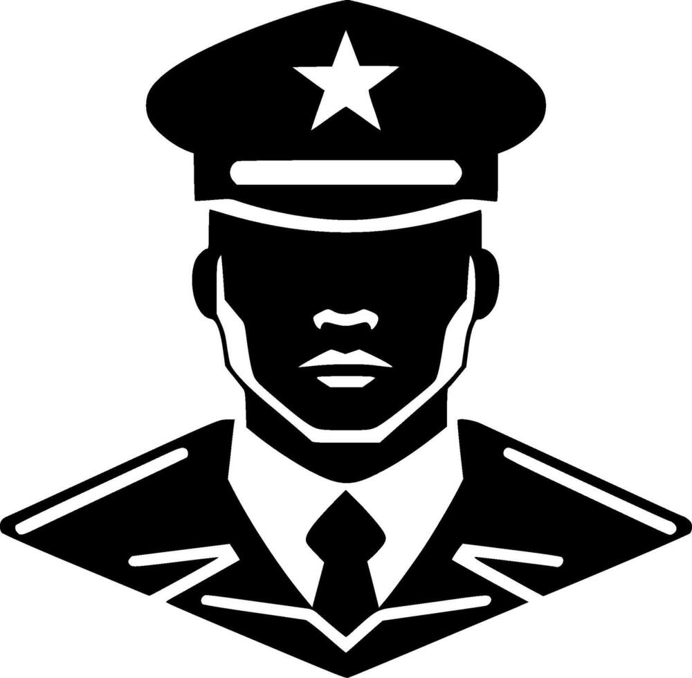 armén - minimalistisk och platt logotyp - illustration vektor