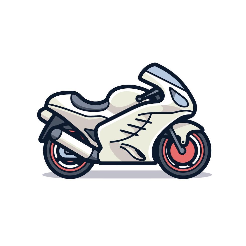 söt söt mini motorcykel design vektor