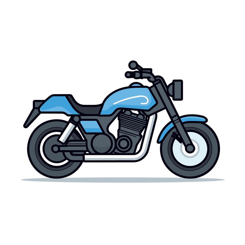 Blau Motorrad Symbol Design Vorlage, Motorrad, Motor Logo Illustration vektor
