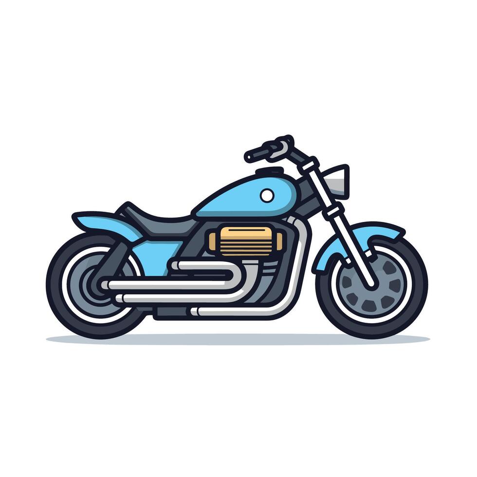 enkel motorcykel ikon design mall vektor
