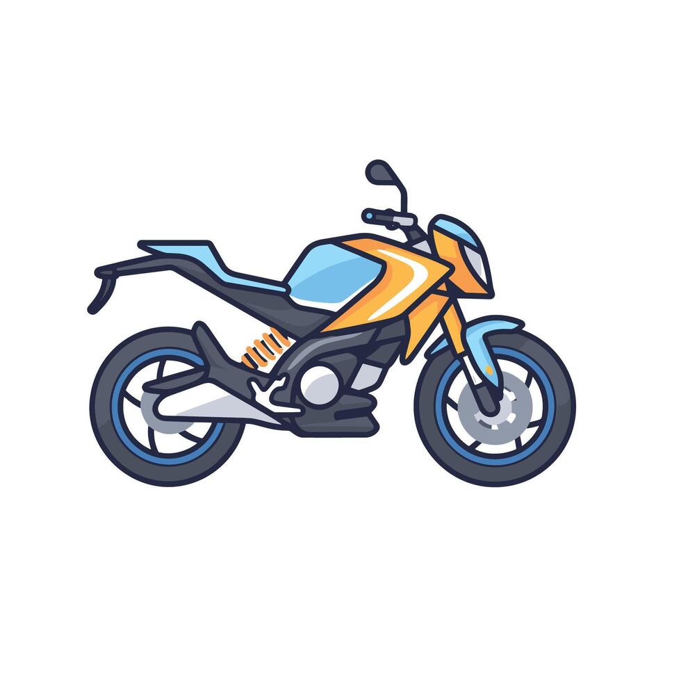 enkel motorcykel ikon design mall vektor