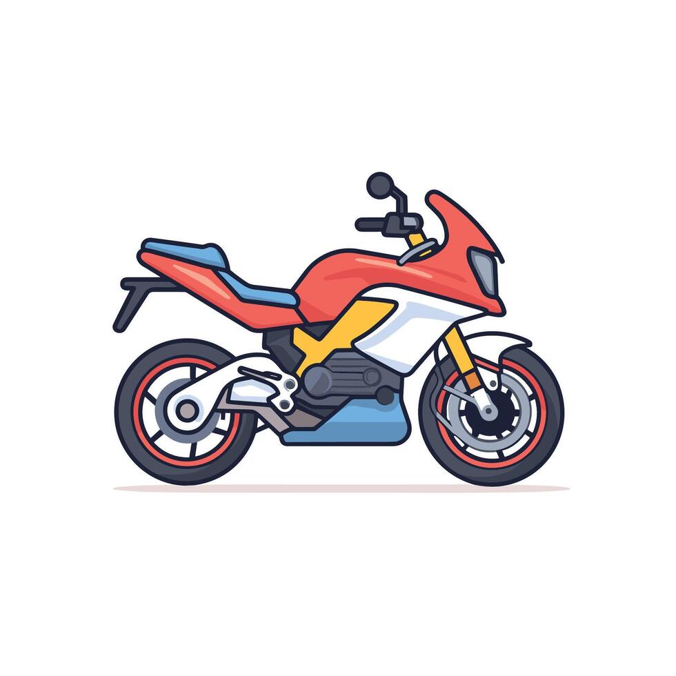 Jahrgang Motorrad eben Design vektor