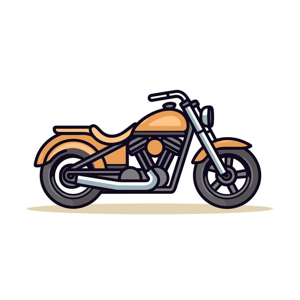 klassisch Motorrad Illustration vektor