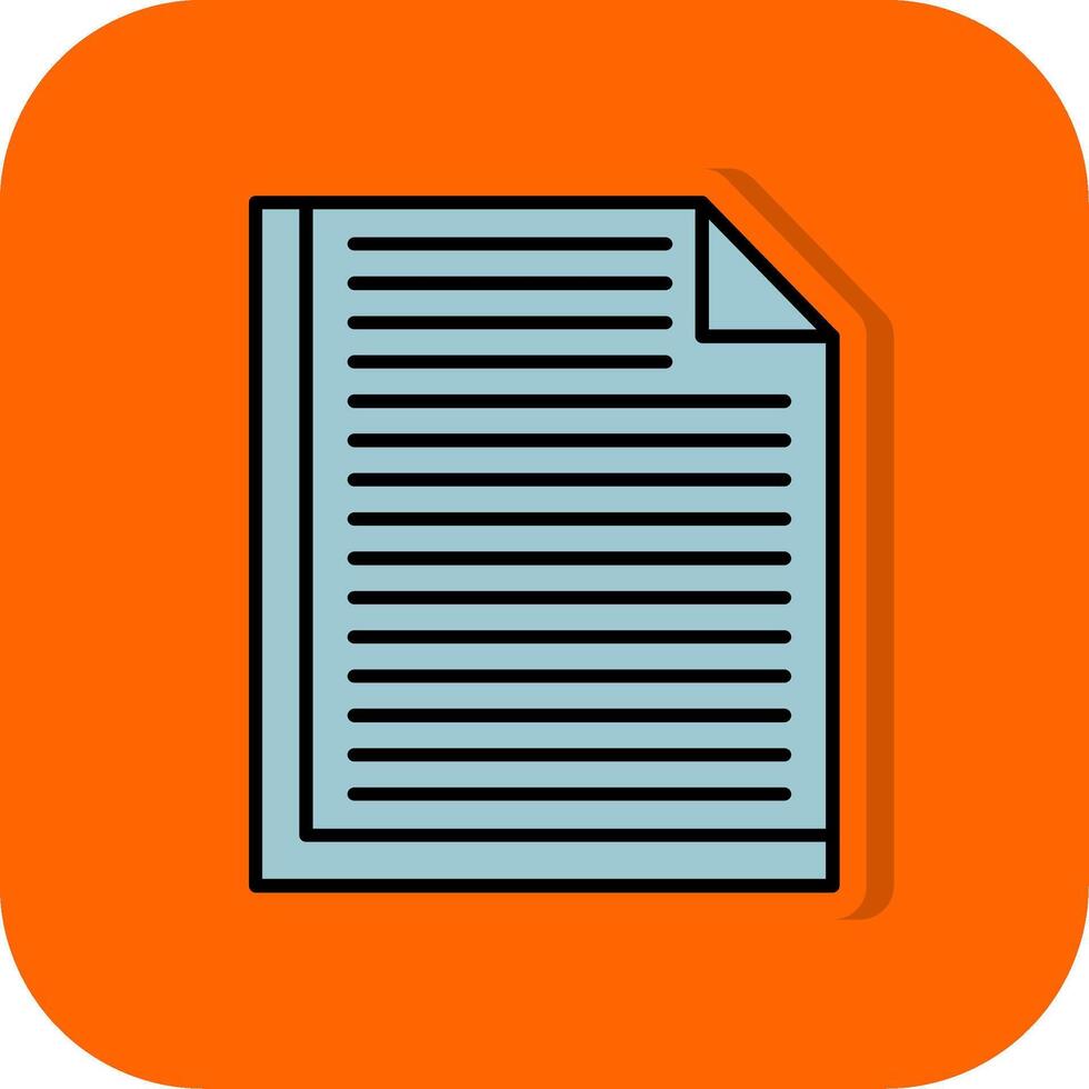 Rahmen gefüllt Orange Hintergrund Symbol vektor
