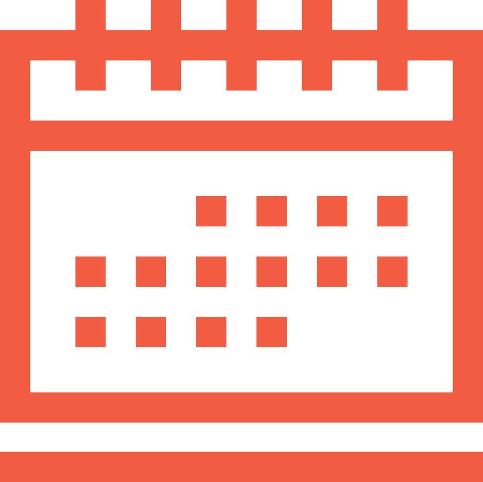 kalender ikon symbol bild för schema eller utnämning vektor