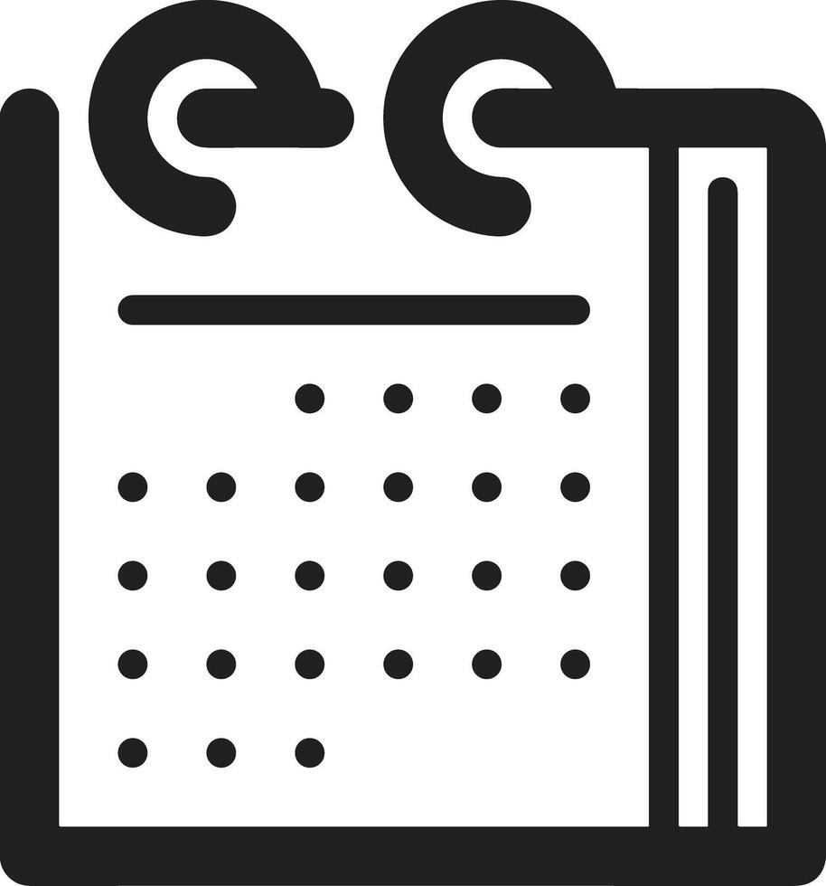 Kalender Symbol Symbol Bild zum Zeitplan oder geplanter Termin vektor