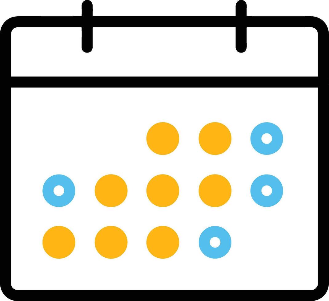 kalender ikon symbol bild för schema eller utnämning vektor