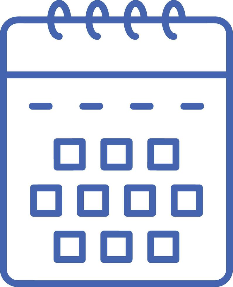 Kalender Symbol Symbol Bild zum Zeitplan oder geplanter Termin vektor