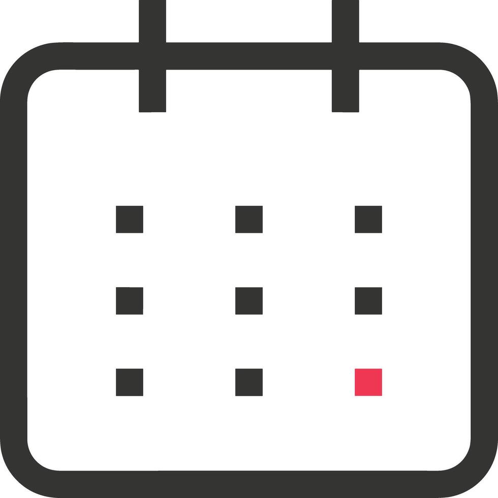 Kalender Symbol Symbol Bild zum Zeitplan oder geplanter Termin vektor