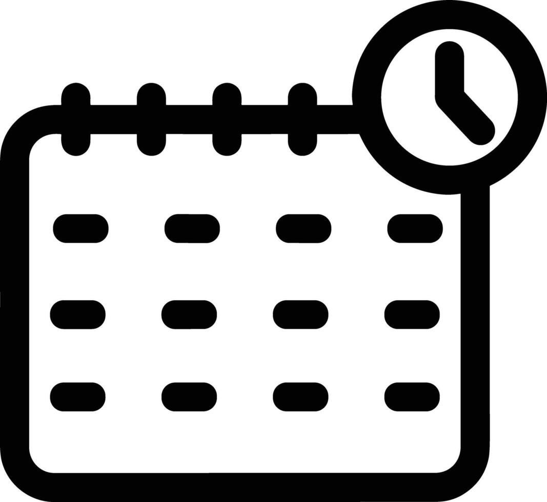 Kalender Symbol Symbol Bild zum Zeitplan oder geplanter Termin vektor