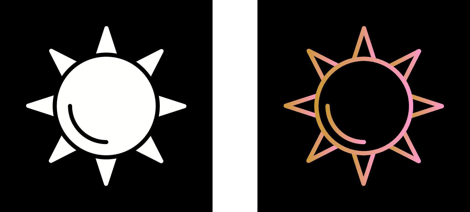 solen ikon design vektor