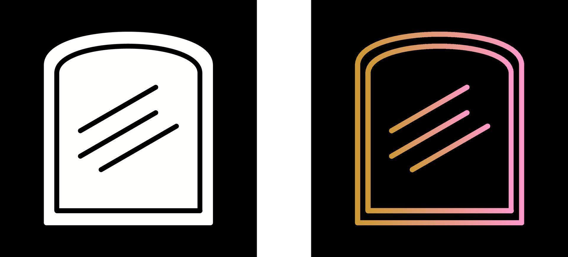 Toast-Icon-Design vektor