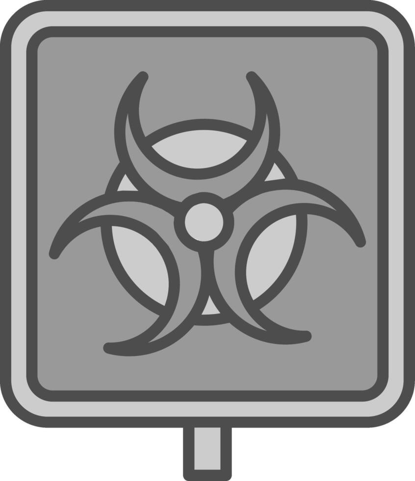 Biogefährdung Stutfohlen Symbol vektor