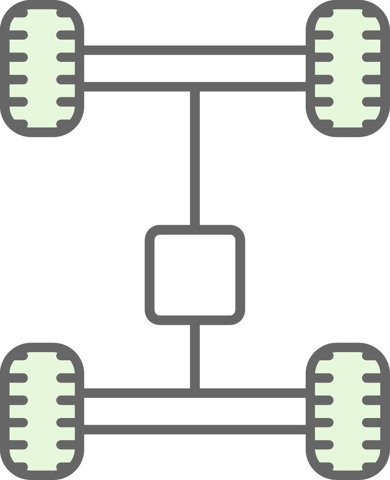 Achsbaum Stutfohlen Symbol vektor