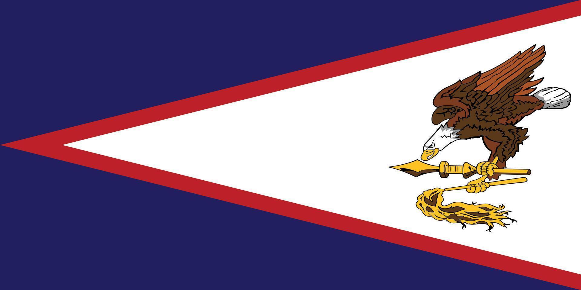 Flagge von Amerikanisch-Samoa vektor