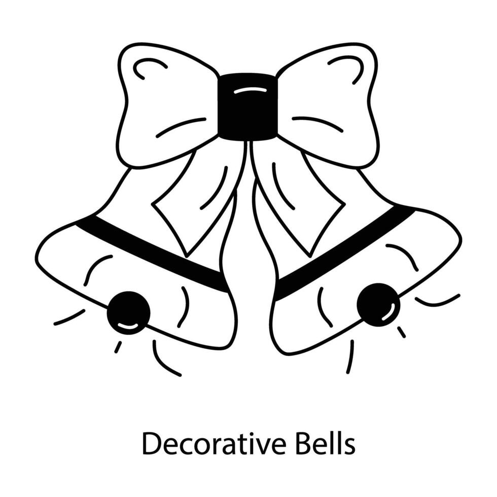 modisch dekorativ Glocken vektor