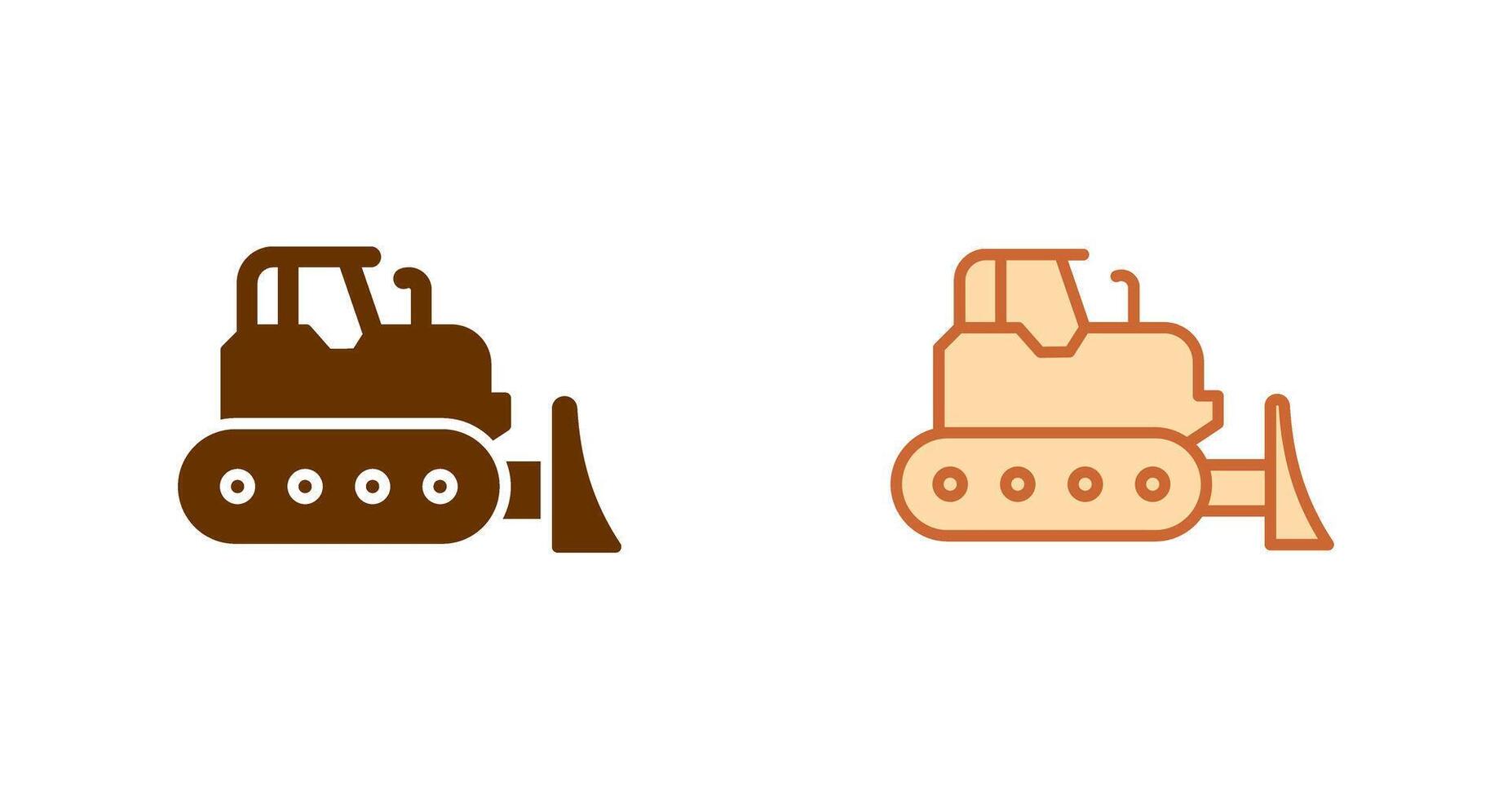 Bulldozer Symbol Design vektor