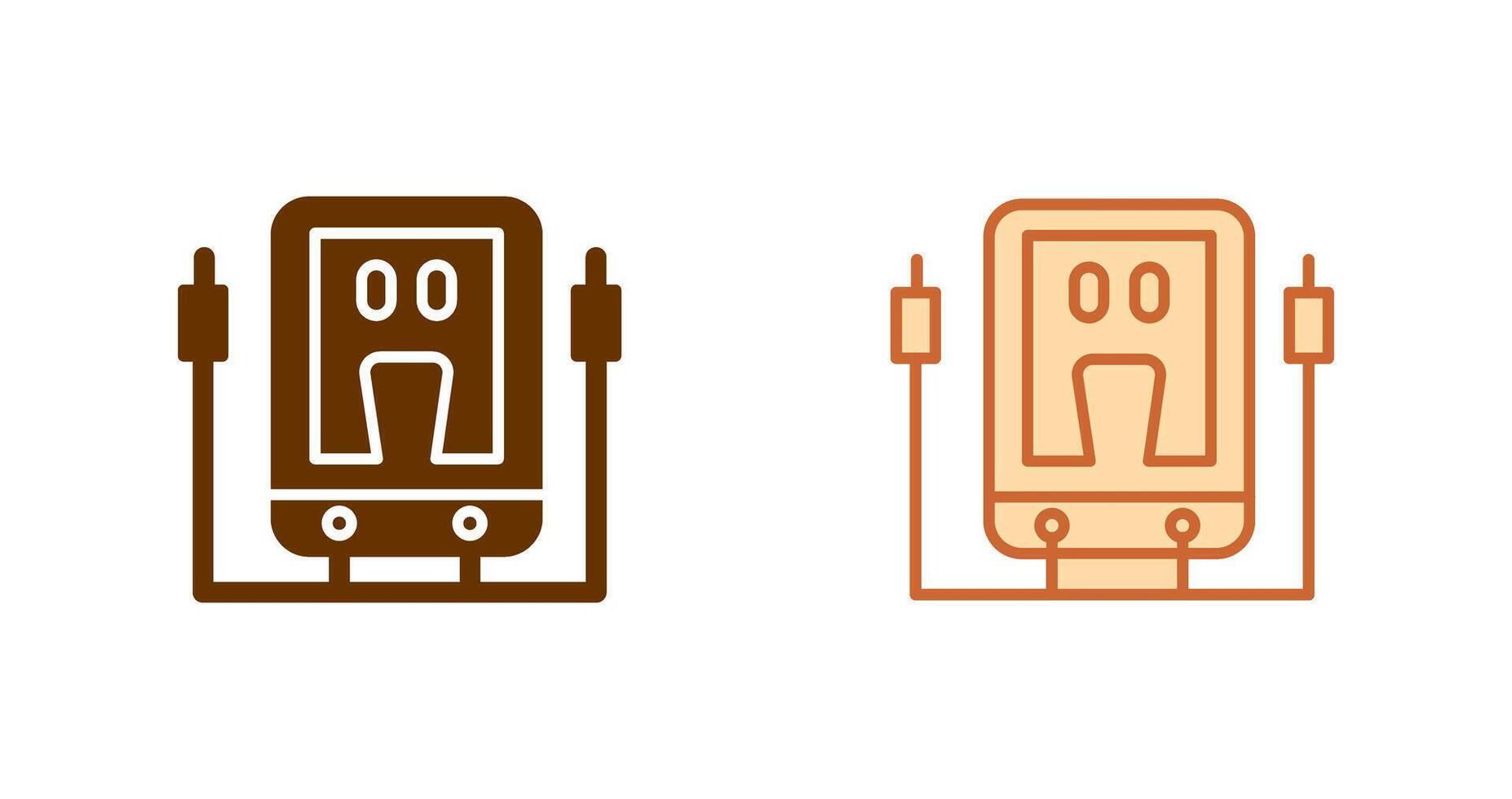 Voltmeter-Icon-Design vektor