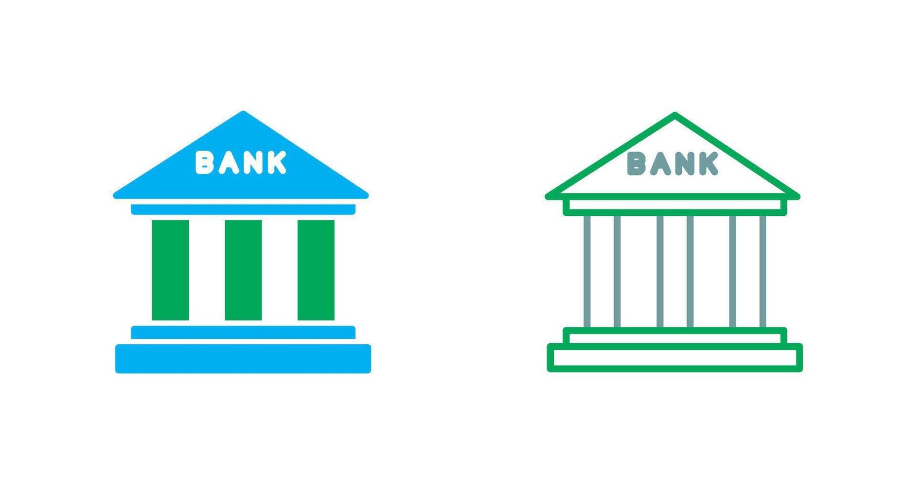 Bank-Icon-Design vektor