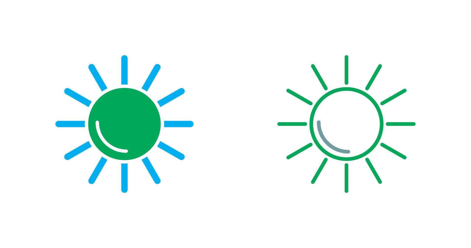 Sonne-Icon-Design vektor