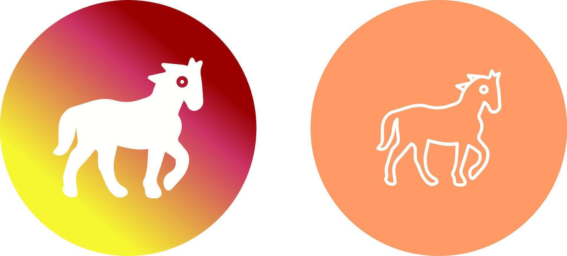 häst ikon design vektor