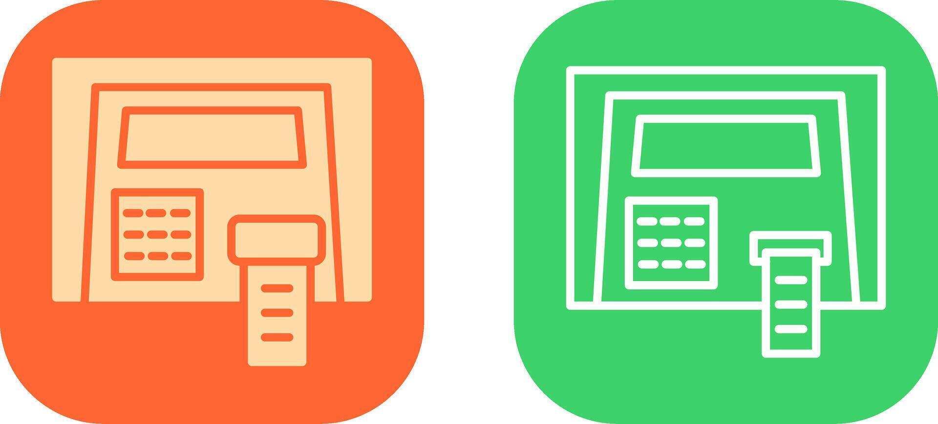 Symboldesign für Geldautomaten vektor