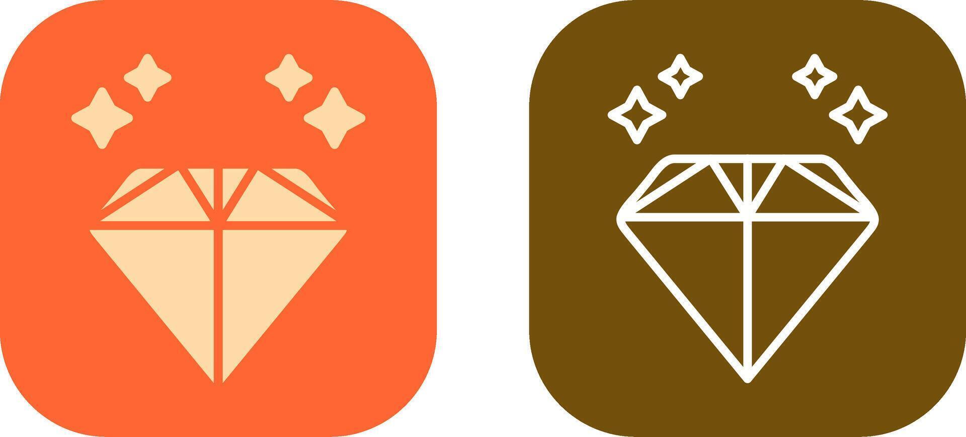 Diamant-Icon-Design vektor