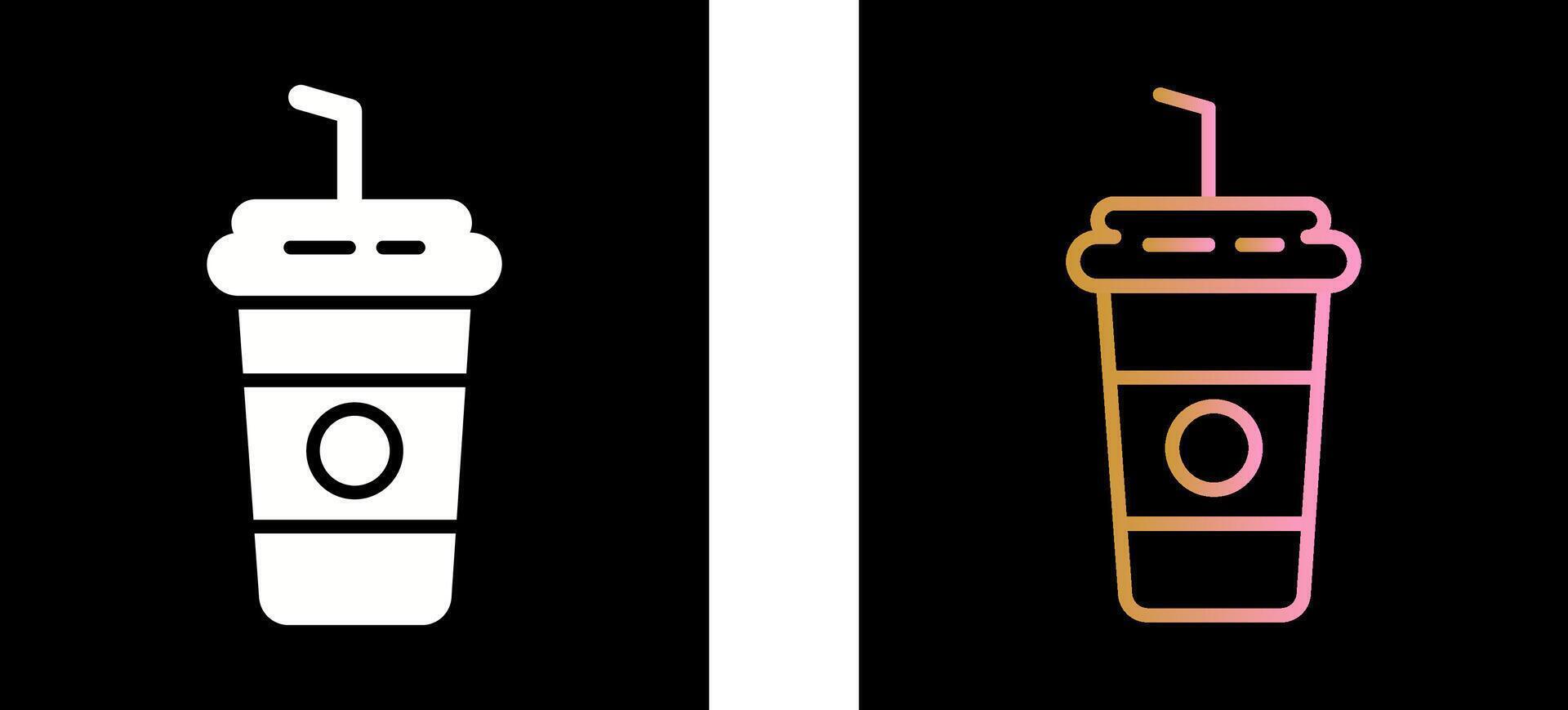 Milchshake Symbol Design vektor