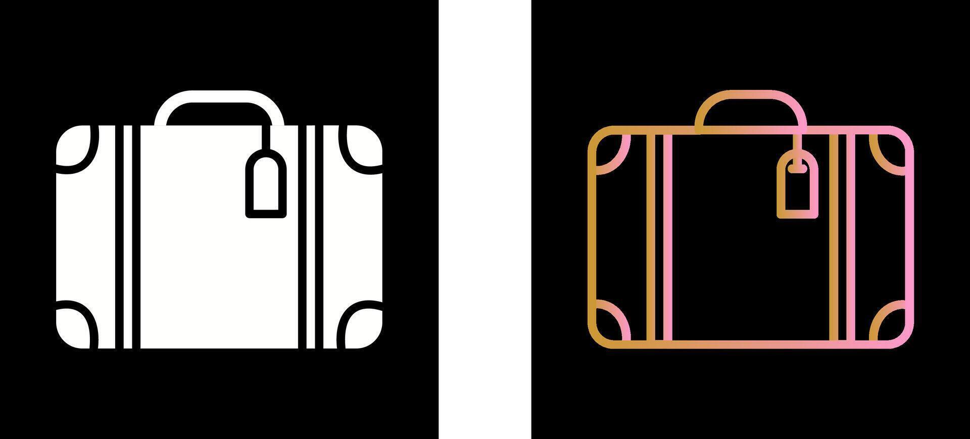 resväska ikon design vektor