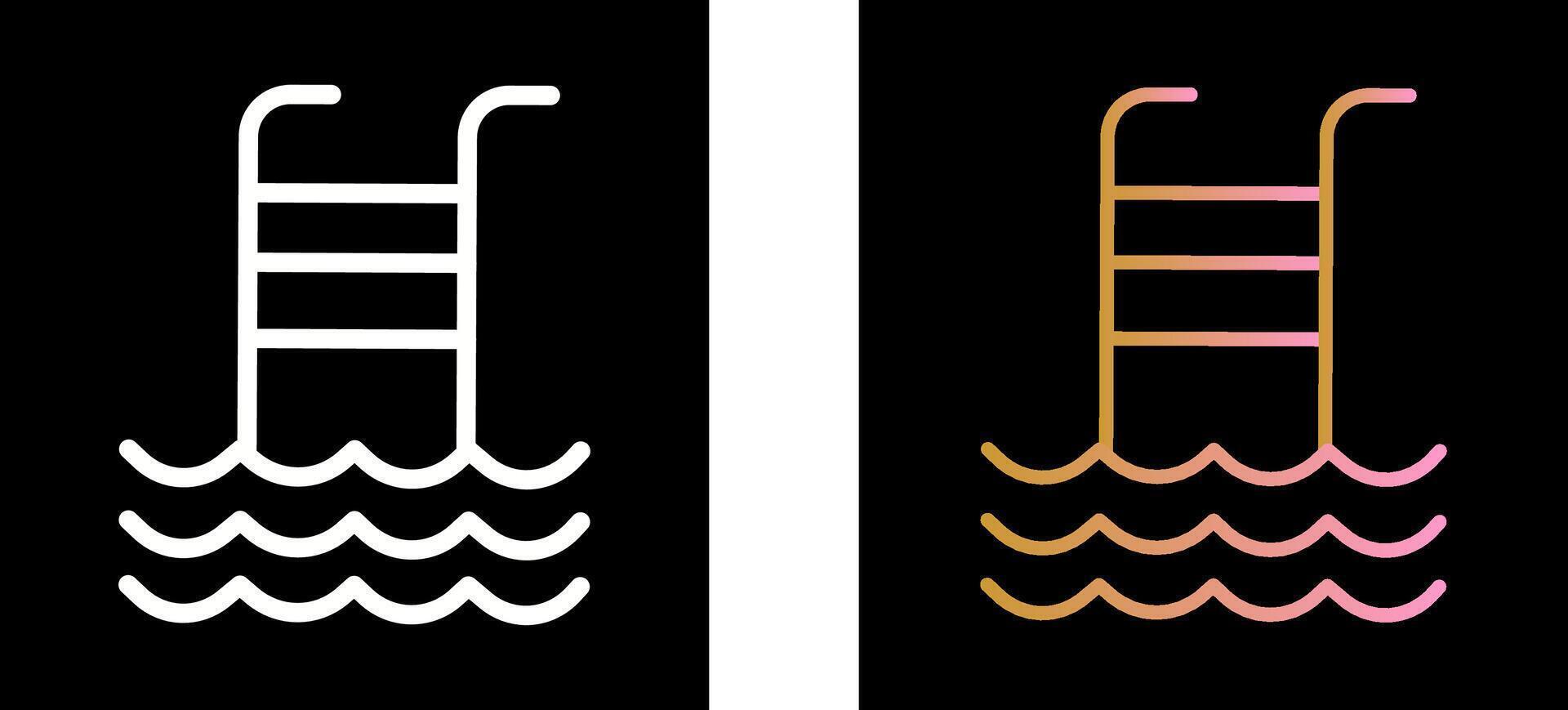 Schwimmbad-Icon-Design vektor