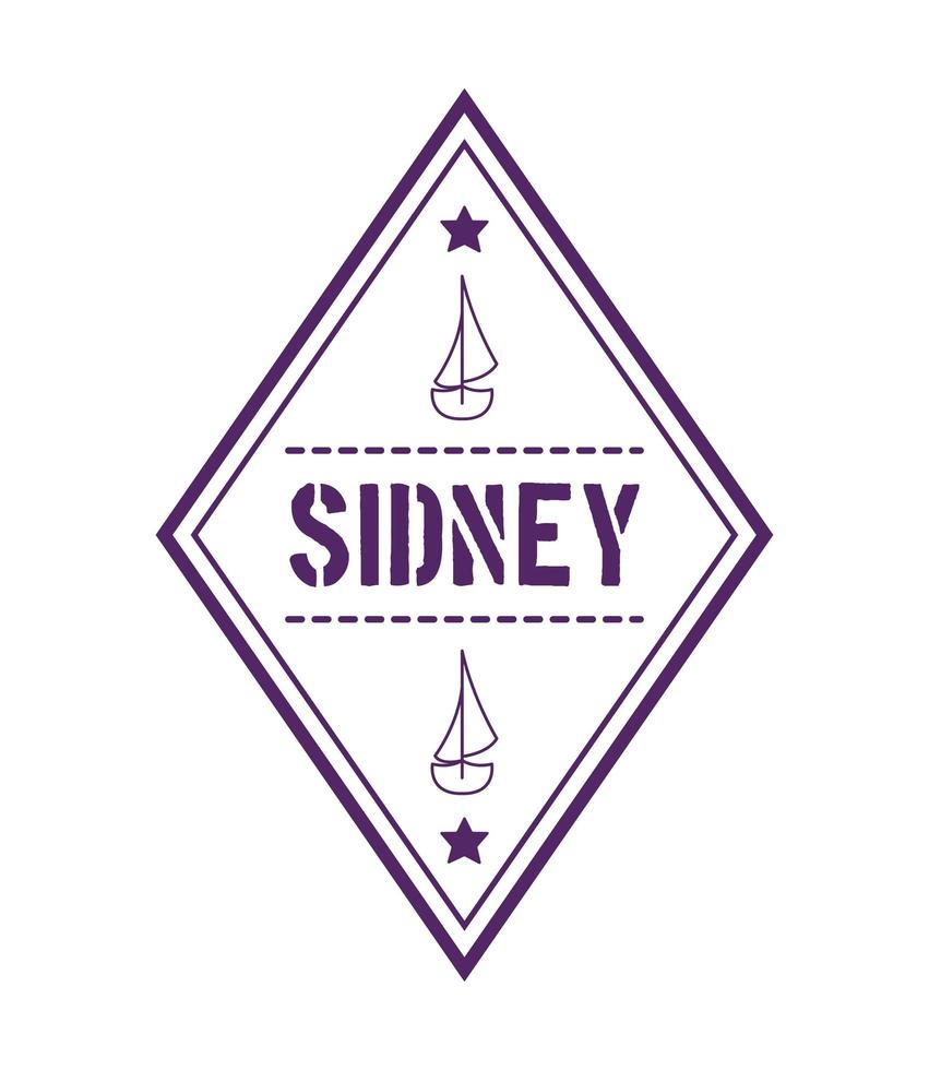 Schöner Sydney-Stempel vektor