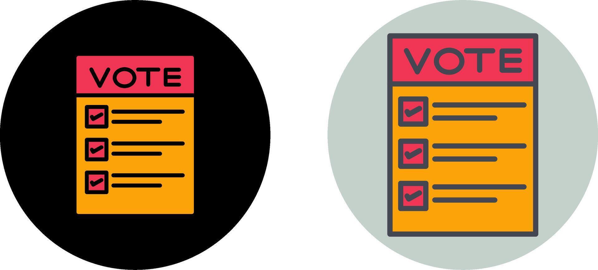 Abstimmung Papier Symbol Design vektor