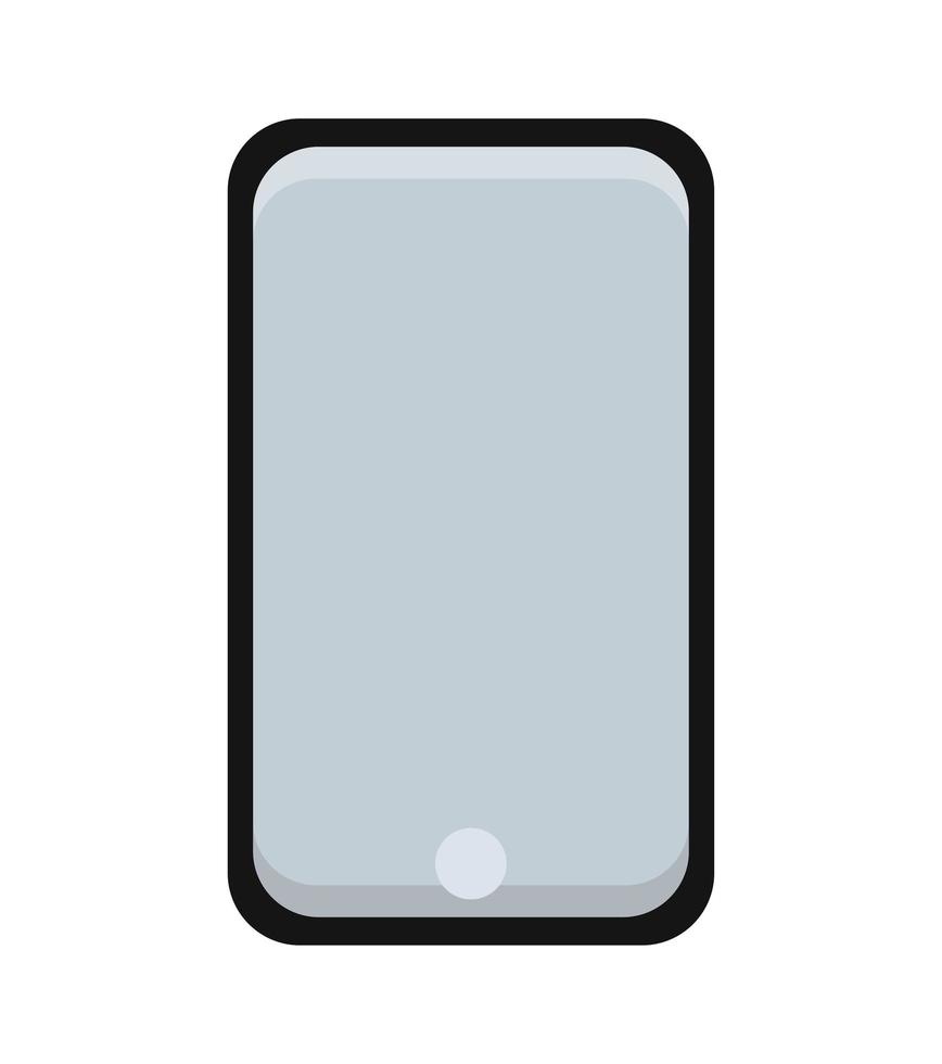 svart mobiltelefon design vektor