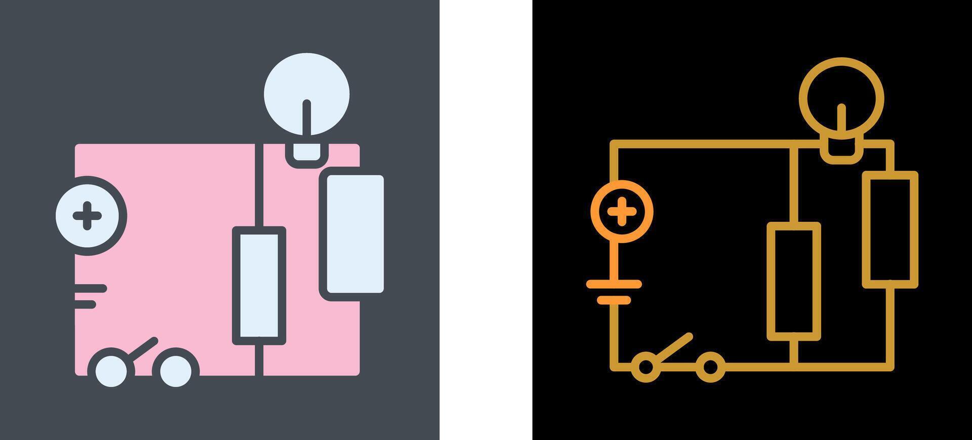 elektrisch Schaltkreis Symbol Design vektor