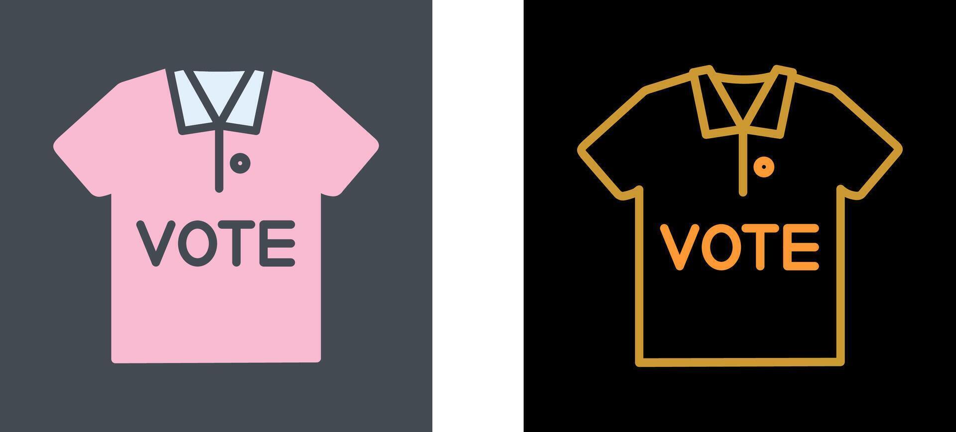 T-Shirt-Icon-Design vektor