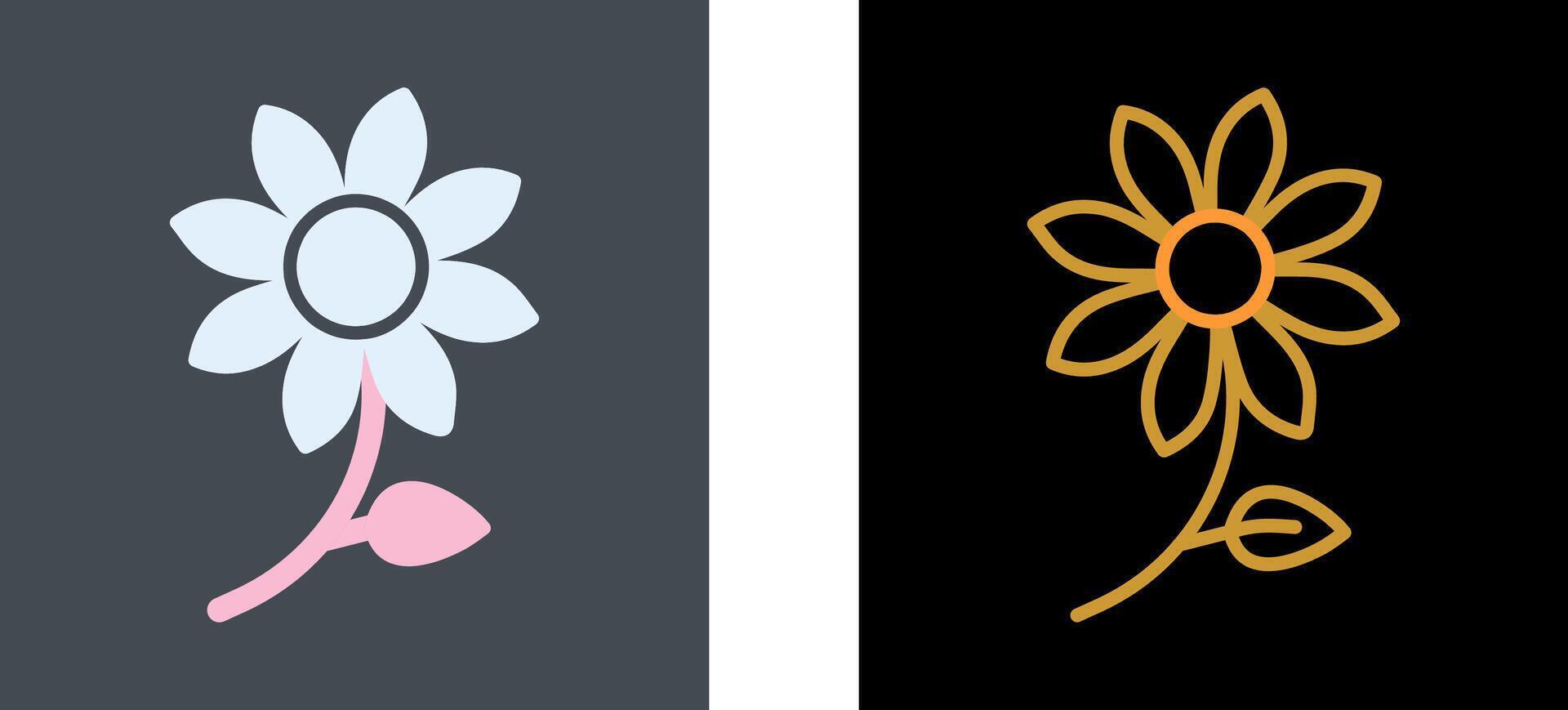 Blumen-Icon-Design vektor