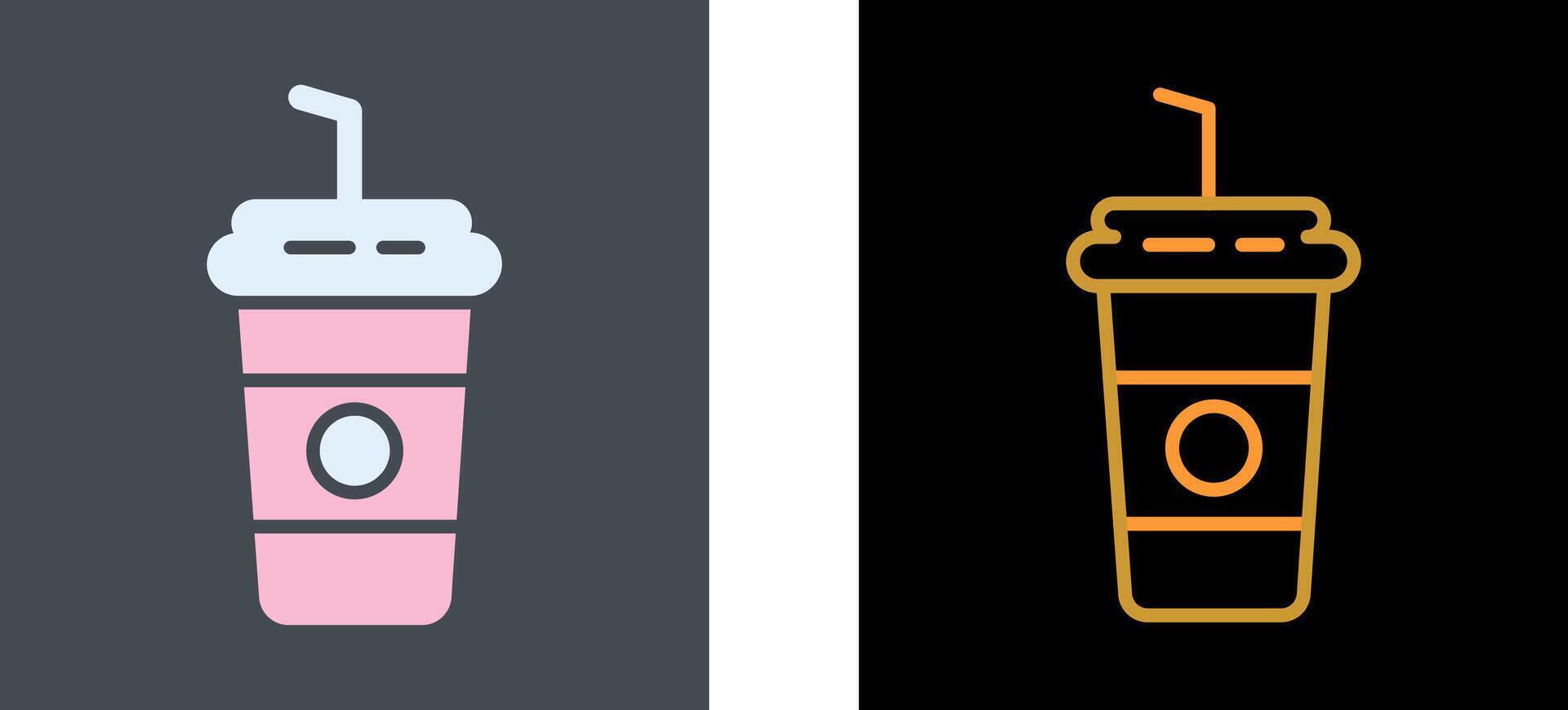 Milchshake Symbol Design vektor