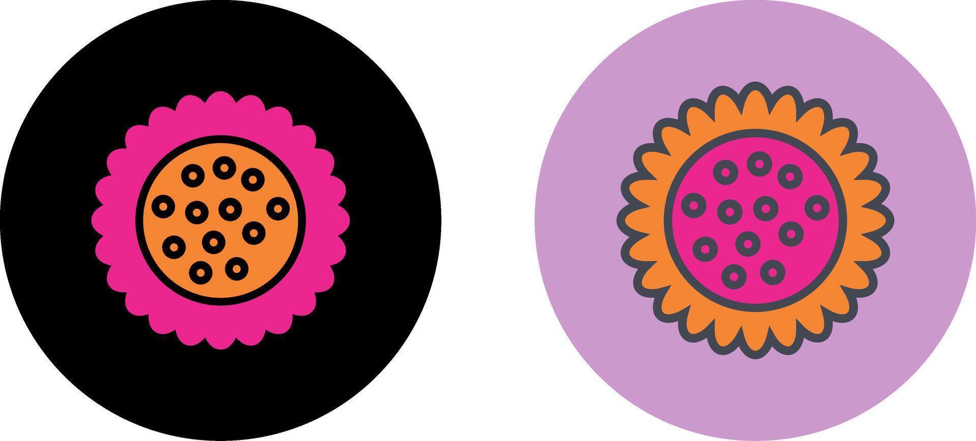 Sonnenblumen-Icon-Design vektor