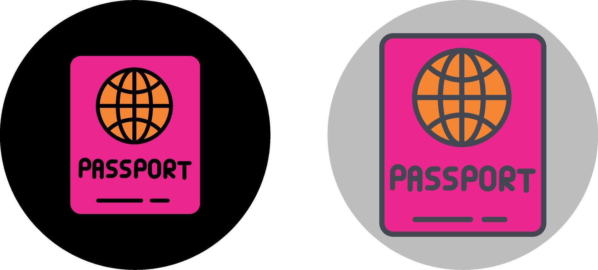 Pass-Icon-Design vektor