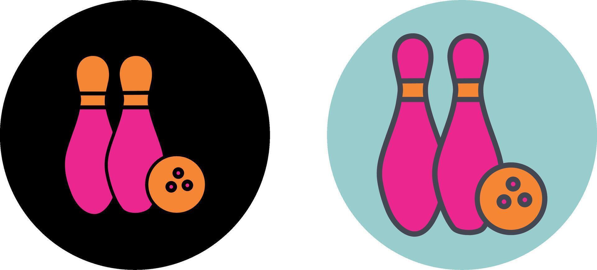 Bowling-Icon-Design vektor