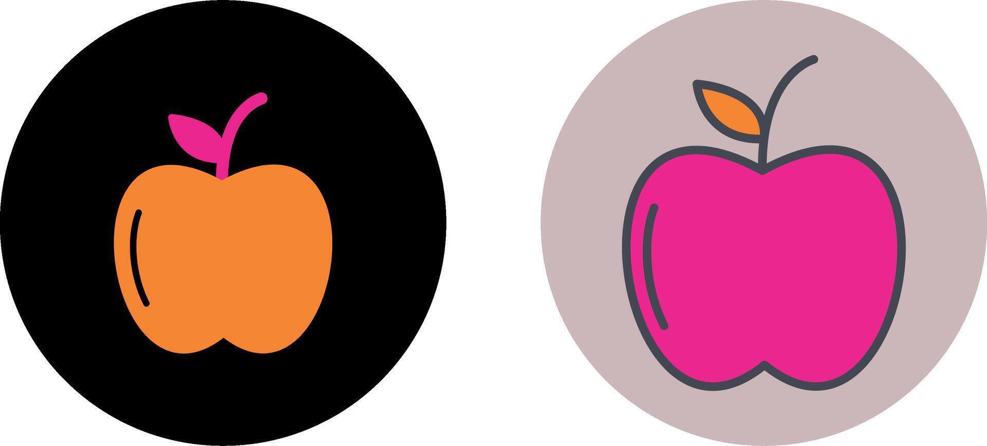 äpplen ikon design vektor