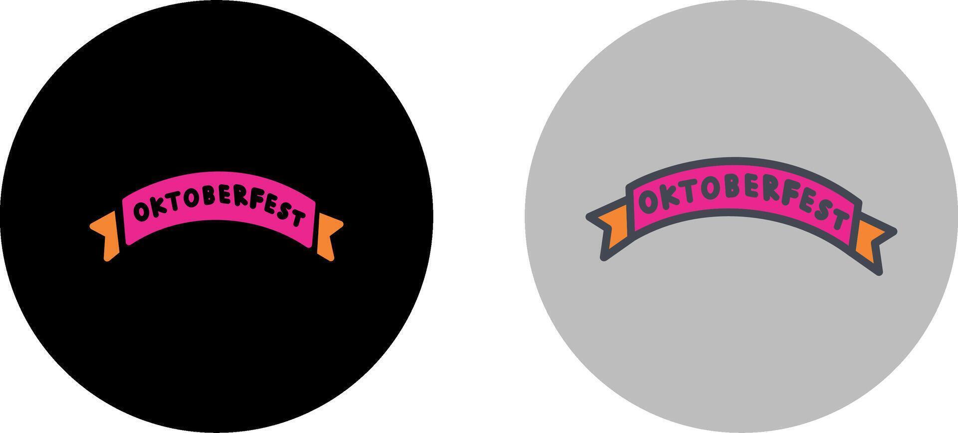 oktoberfest baner ikon design vektor