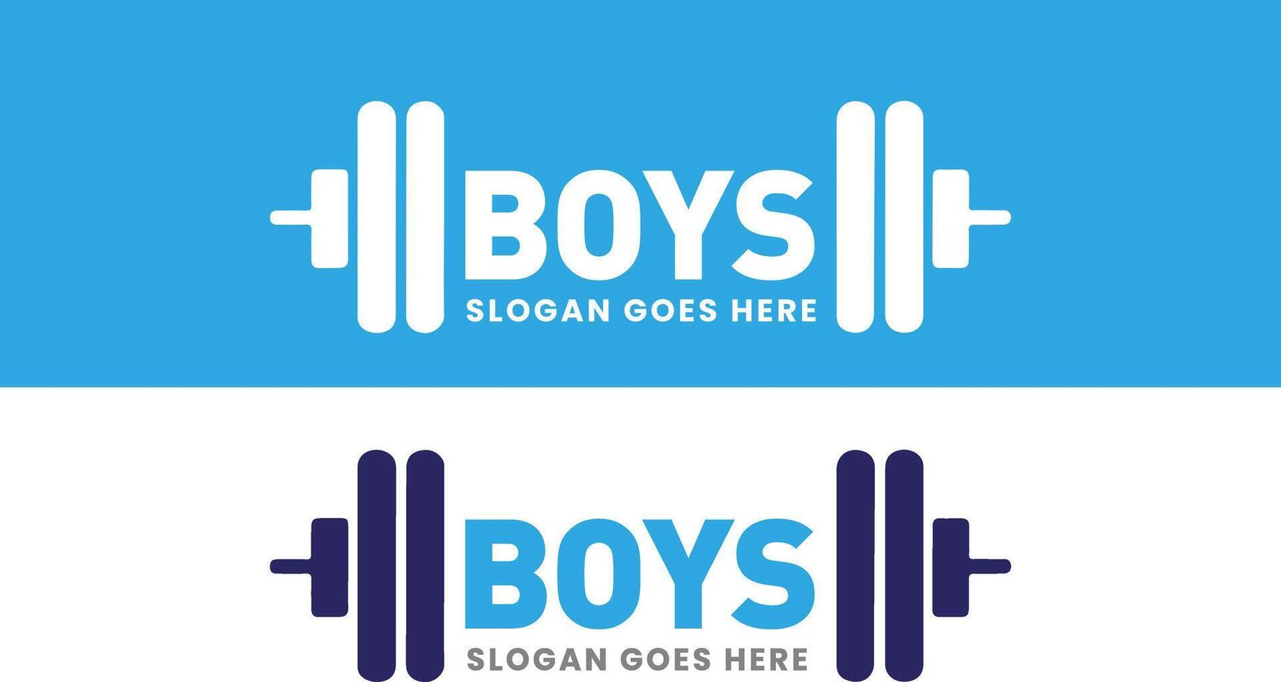 Gym kropp byggnad logotyp ikon vektor