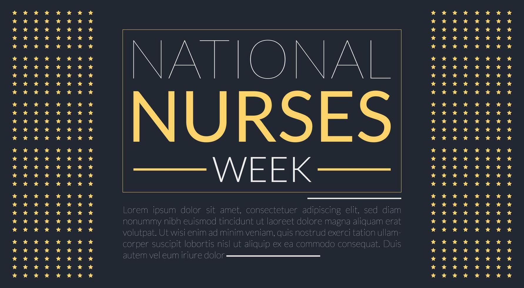 uppfyllande vår hjältar fira nationell sjuksköterskor vecka vektor
