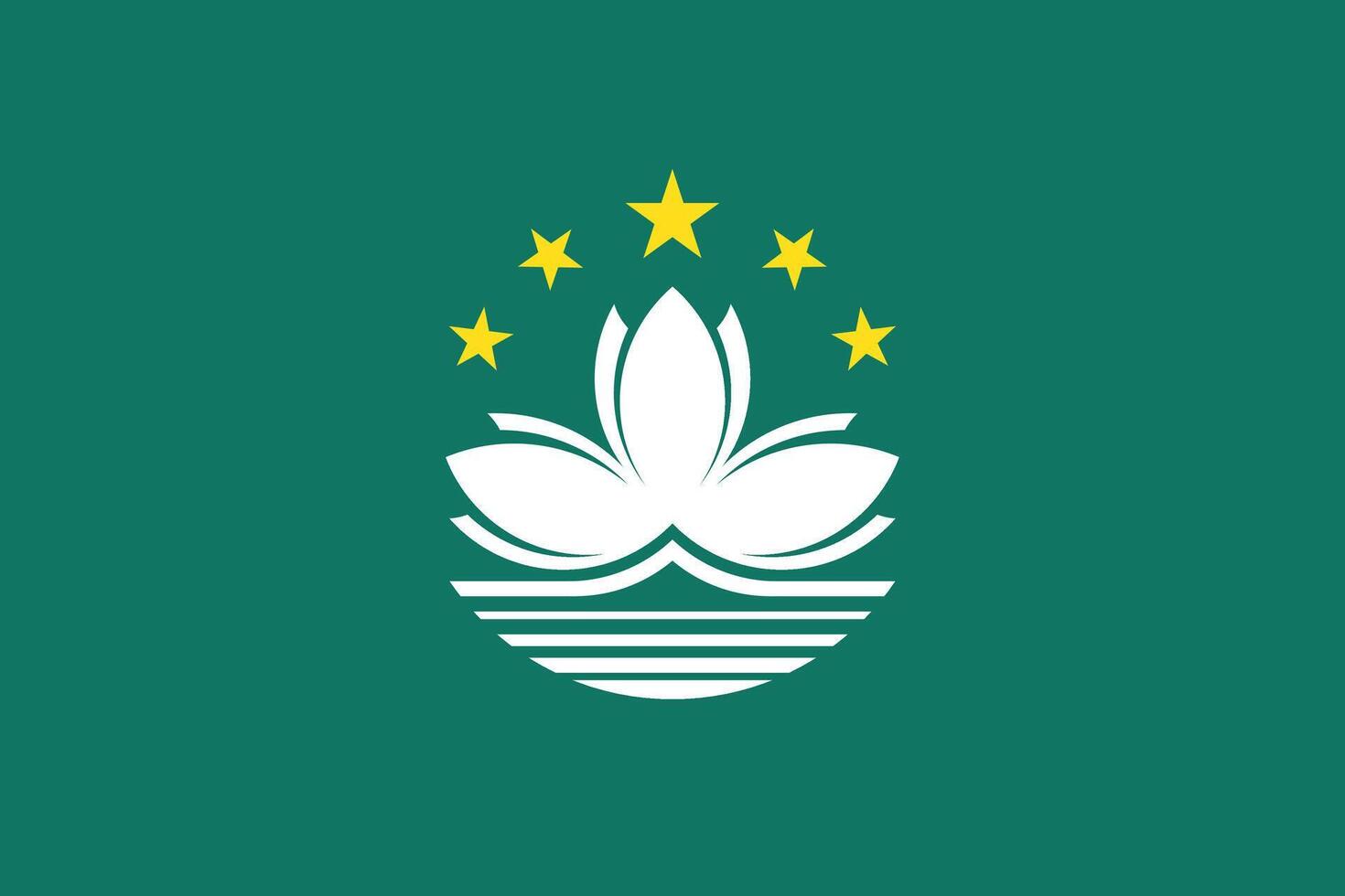 Flagge von Macau vektor