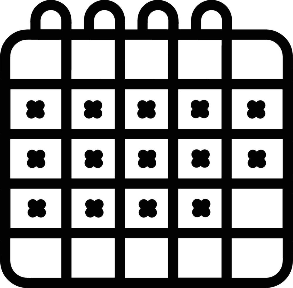 kalender ikon symbol bild för schema eller utnämning vektor