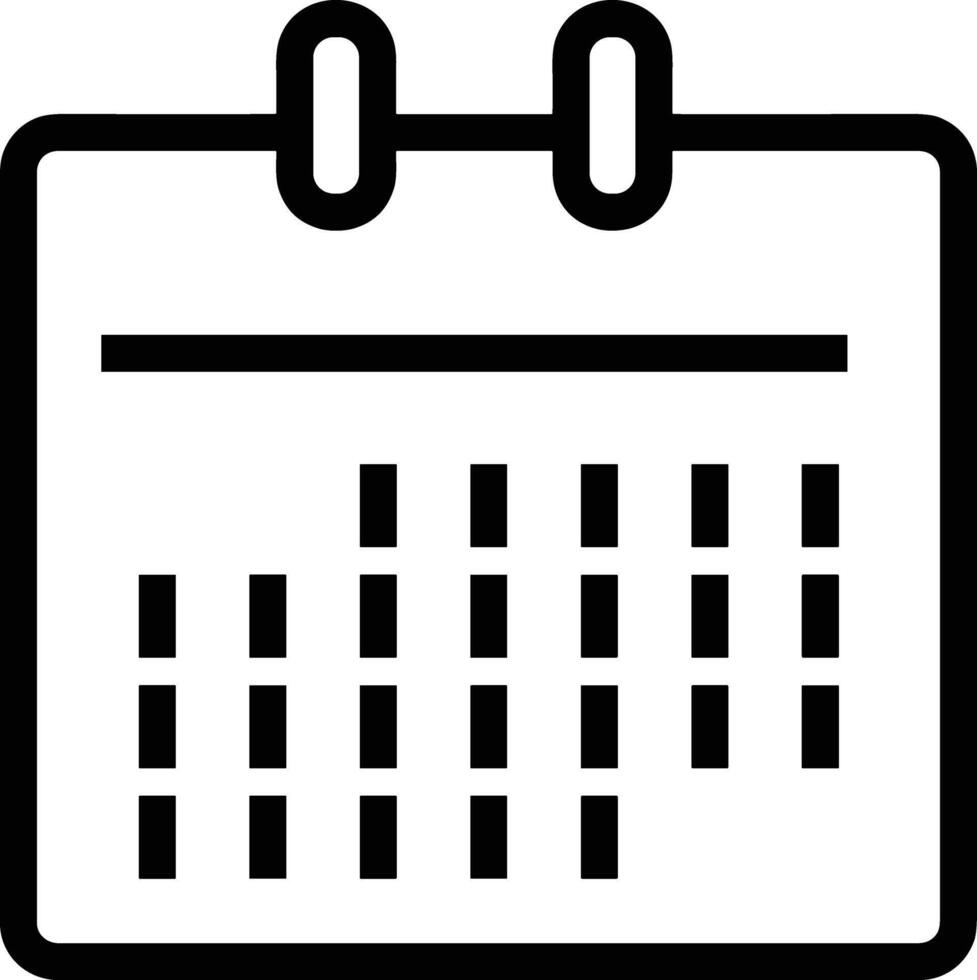 Kalender Symbol Symbol Bild zum Zeitplan oder geplanter Termin vektor