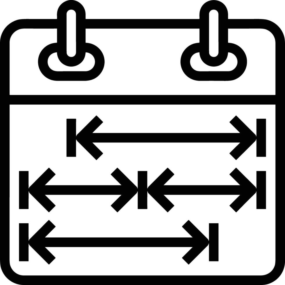 Kalender Symbol Symbol Bild zum Zeitplan oder geplanter Termin vektor